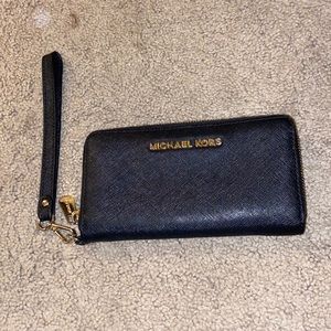 Black Michael kors wristlet